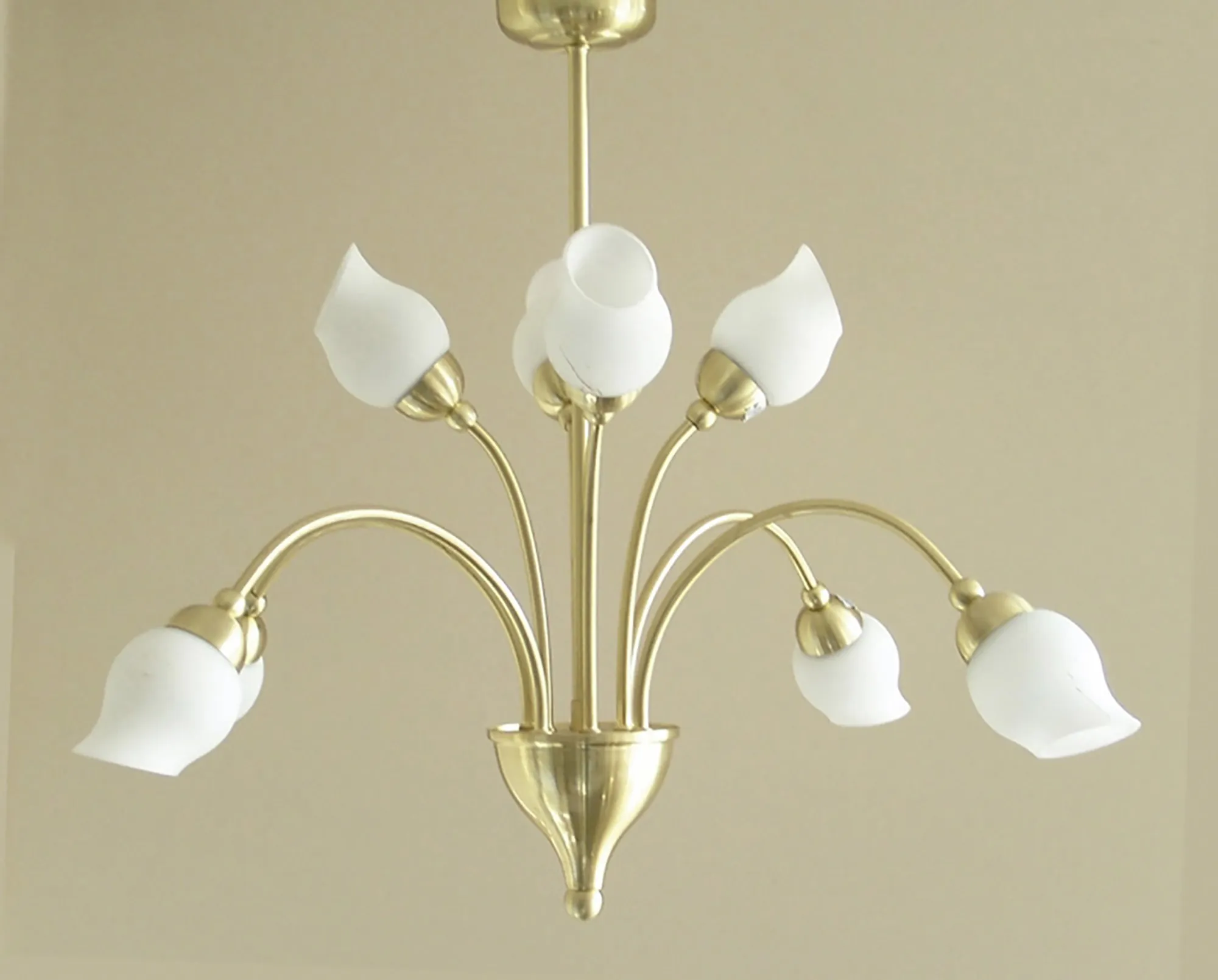 Rimini Satin Brass Ceiling Lights Diyas Multi Arm Fittings